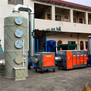 廢氣凈化設備_工業廢氣凈化設備環保移動噴漆房氣味處理uv光氧箱