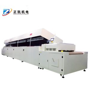 東莞不銹鋼無塵IR爐玻璃表面印刷油墨烘烤用正凱機電潔凈IR隧道爐